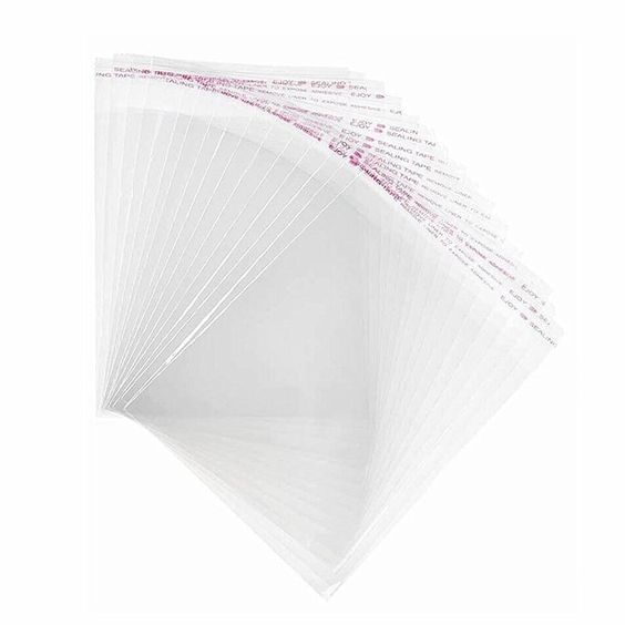 Pungi Transparente Cu Clapetă Adeziva (100 Buc/Pachet) – Mercerie