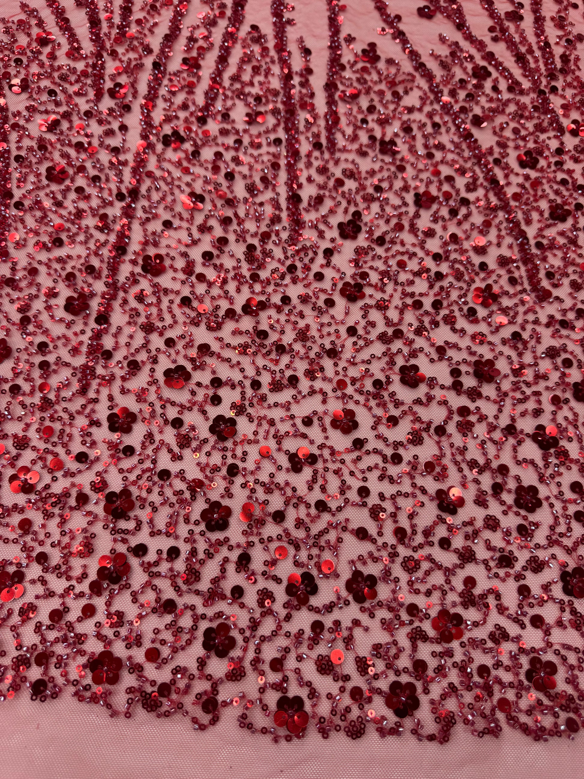 Broderie bordo luxoasa pentru rochii de seara 140cm/la metru
