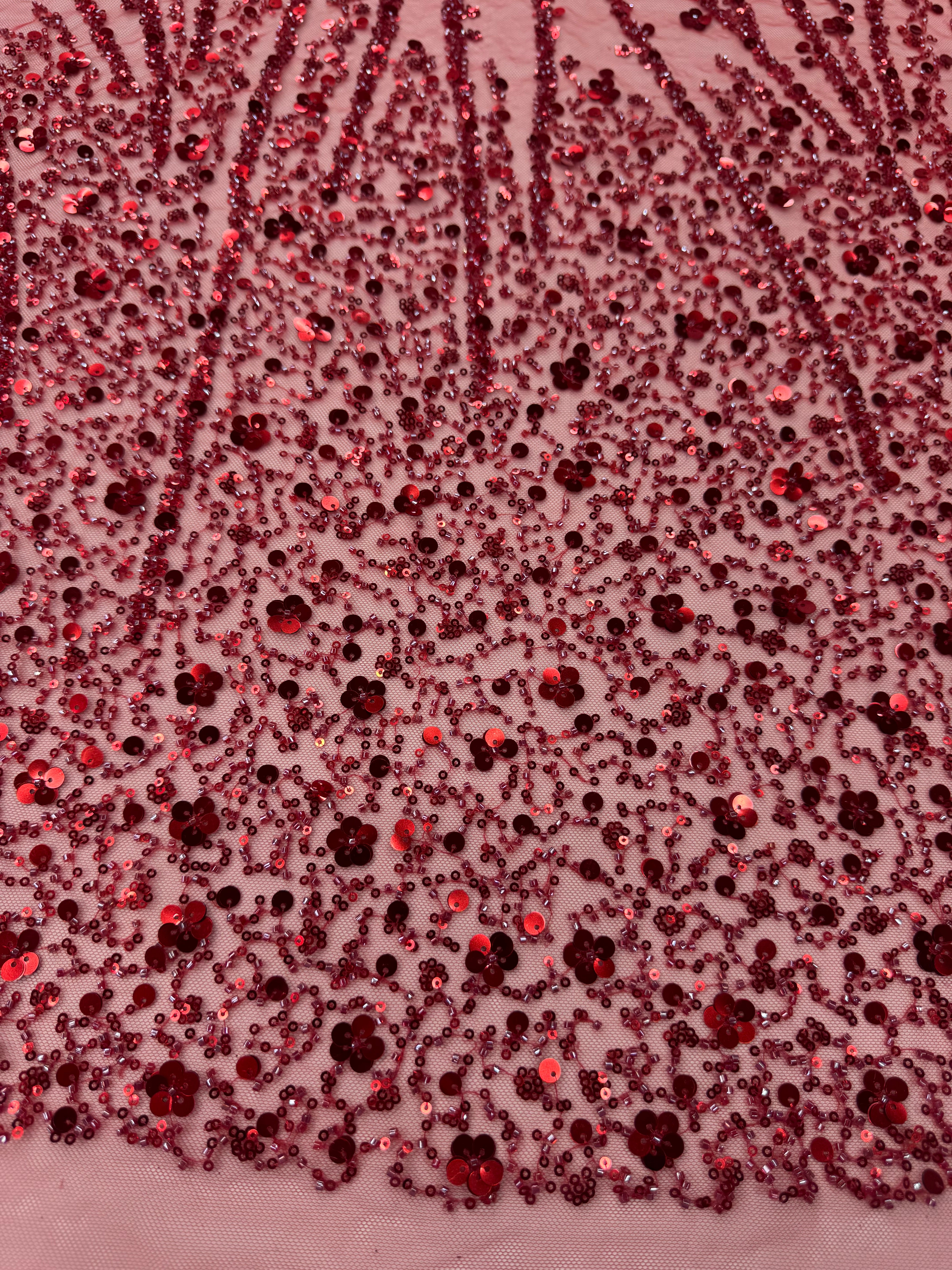 Broderie bordo luxoasa pentru rochii de seara 140cm/la metru

