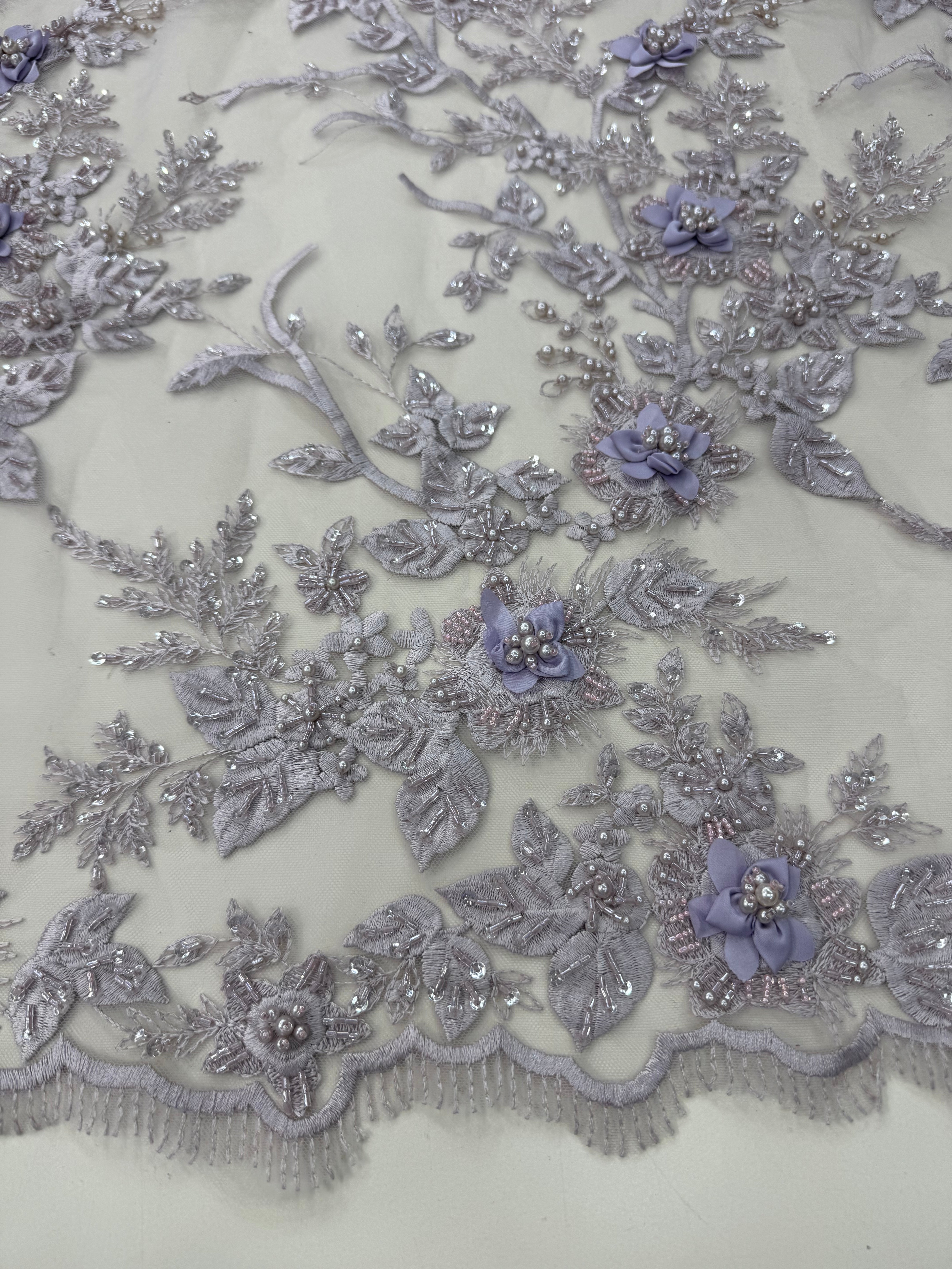 Broderie cu paiete champagne pe tul 140 cm latime - material lux pentru rochii de seara si ocazie