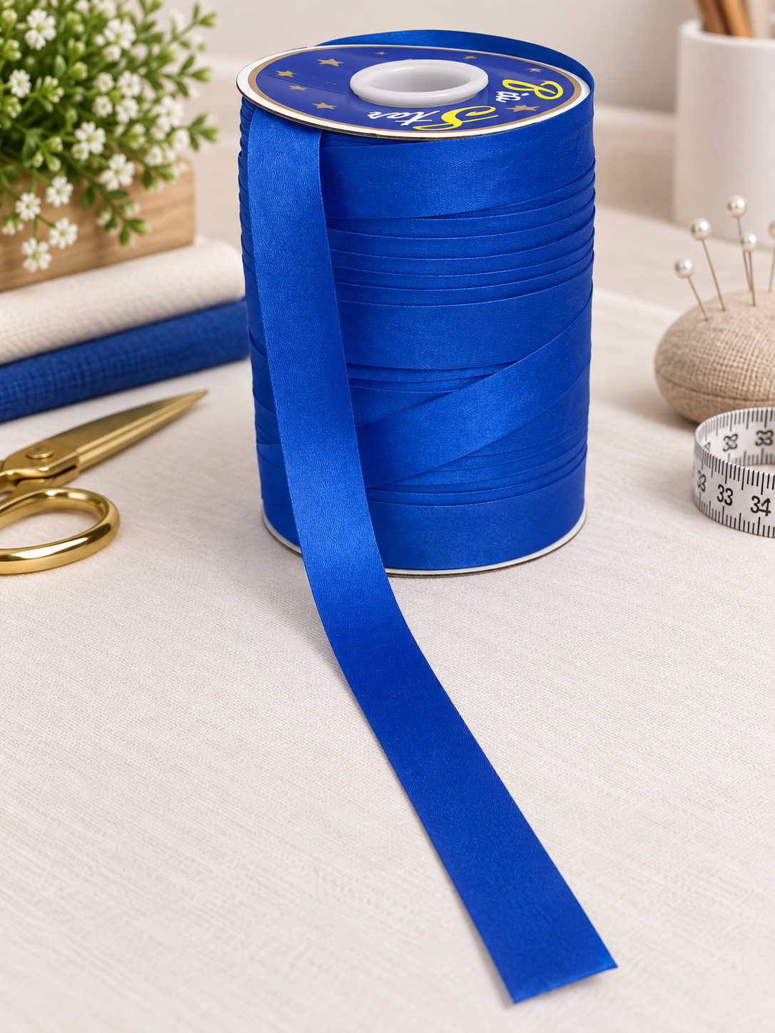 Banda bias satinata 20mm, 100 yards\Rola (91 m\Rola), banda pentru finisare croitorie,Diverse Culori