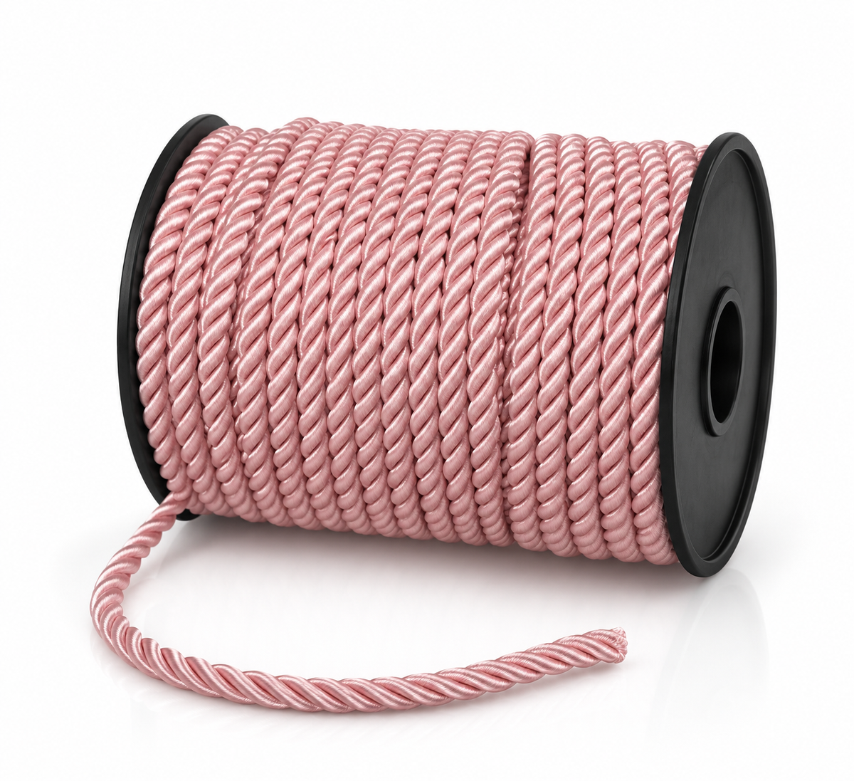 Snur Rasucit din Poliester 6 mm – Rolă 25 m – Accesoriu Decorativ Textil