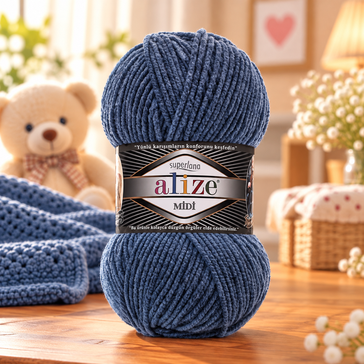 Fir de tricotat Alize Superlana Midi (100g/buc)
