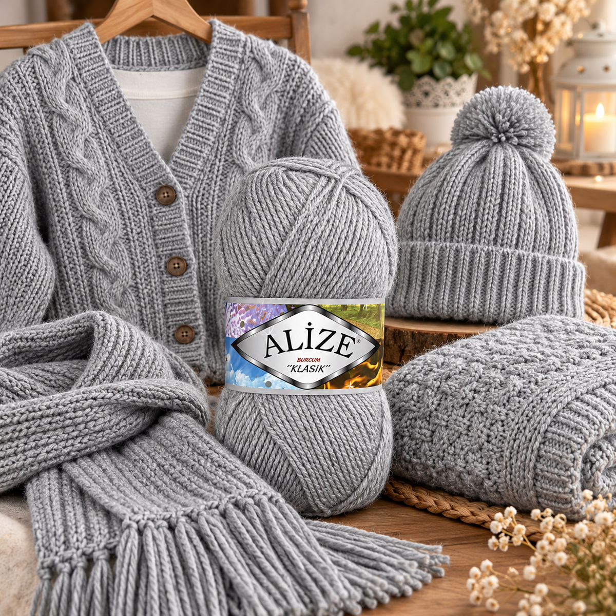 Fir de tricotat Alize Burcum Klasik  (100g/buc)