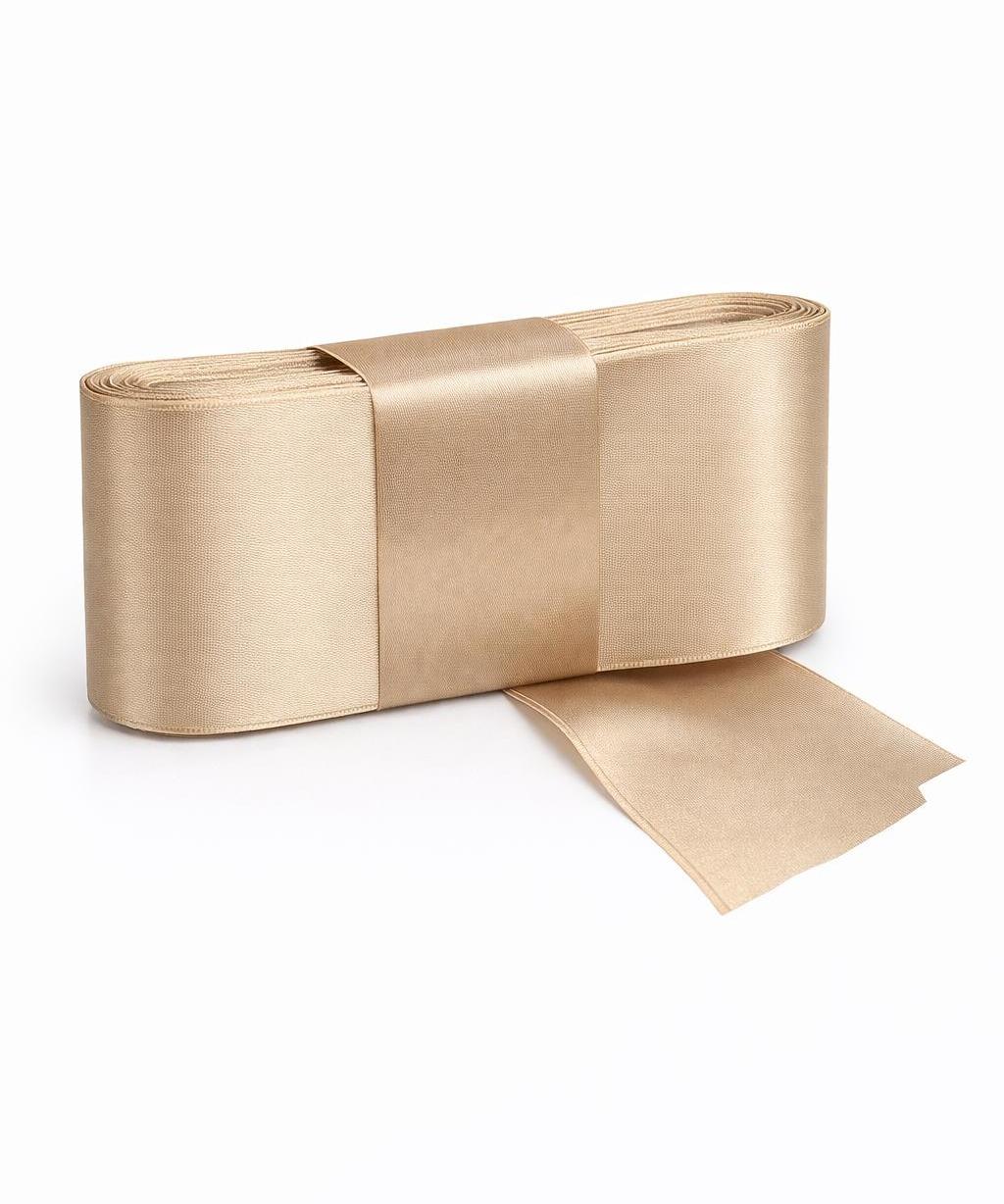 Banda dublu satin 6 cm – panglica satin decorativa, rola 10 metri