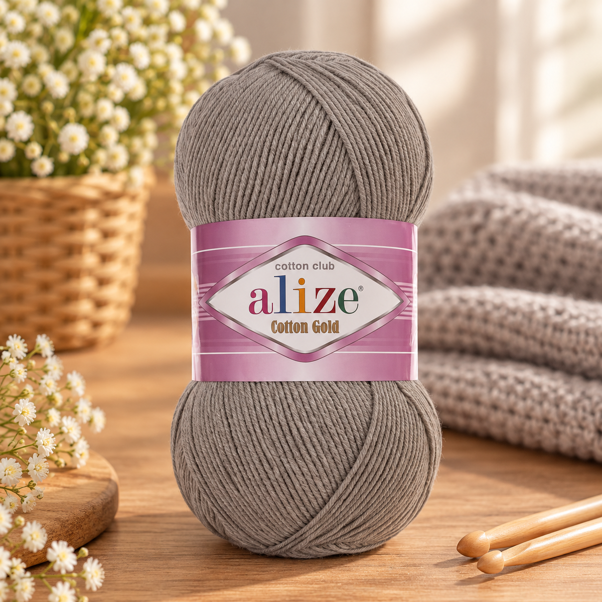 Fir de Tricotat Si Crosetat Cotton Gold (100 g/buc)