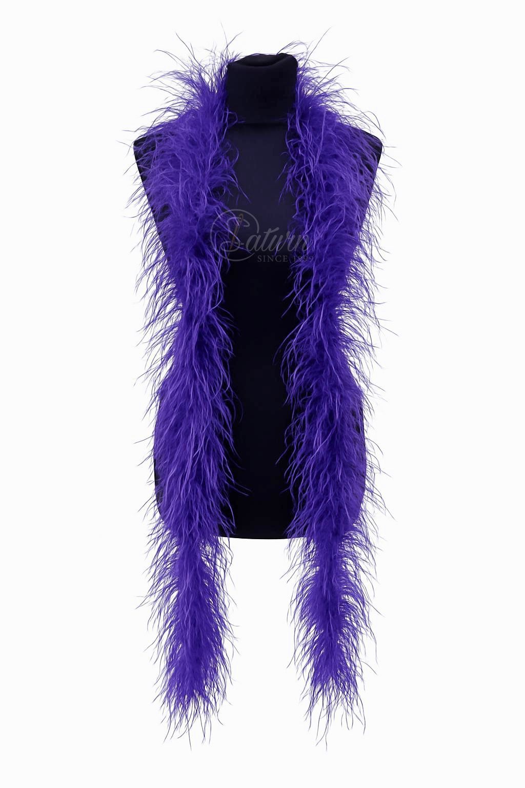 Sal din pene de strut natural – 2 straturi, extra pufos, lungime 2m | Accesoriu Glam de Lux