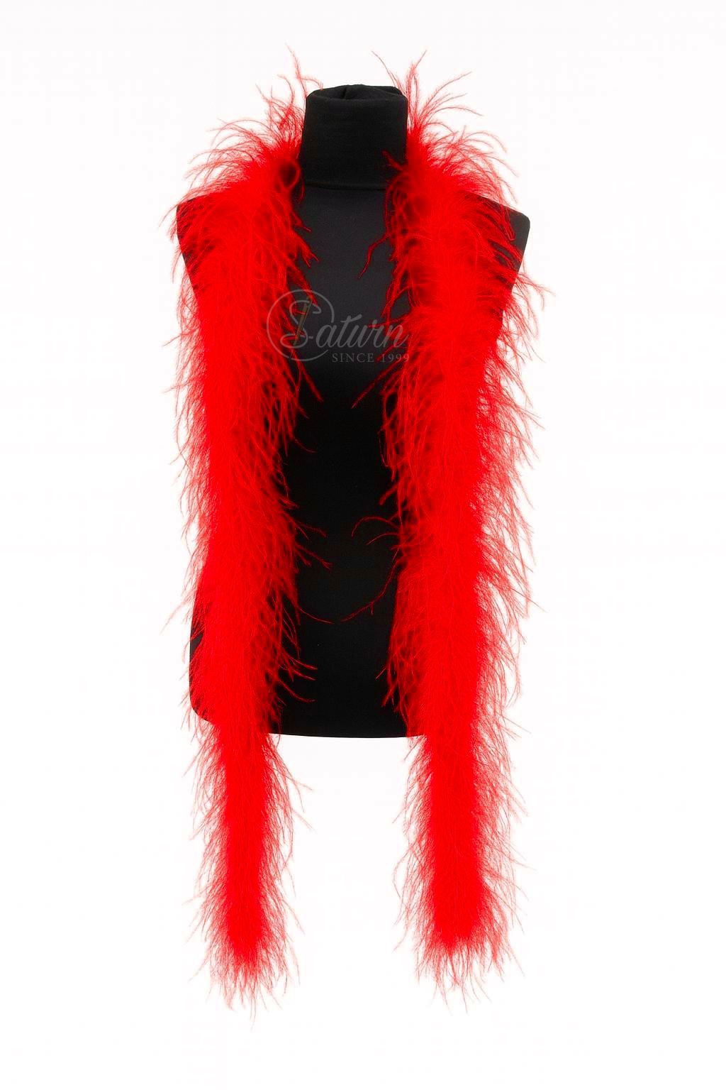 Sal din pene de strut natural – 2 straturi, extra pufos, lungime 2m | Accesoriu Glam de Lux