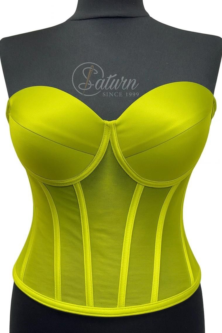 Corset Modelator Cu Cupe, Material Satin M1