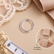 Reglatori Si Inele Pentru Bretele Sutiene, Plastic-Rotund, MODEL #2334, 100buc\Set