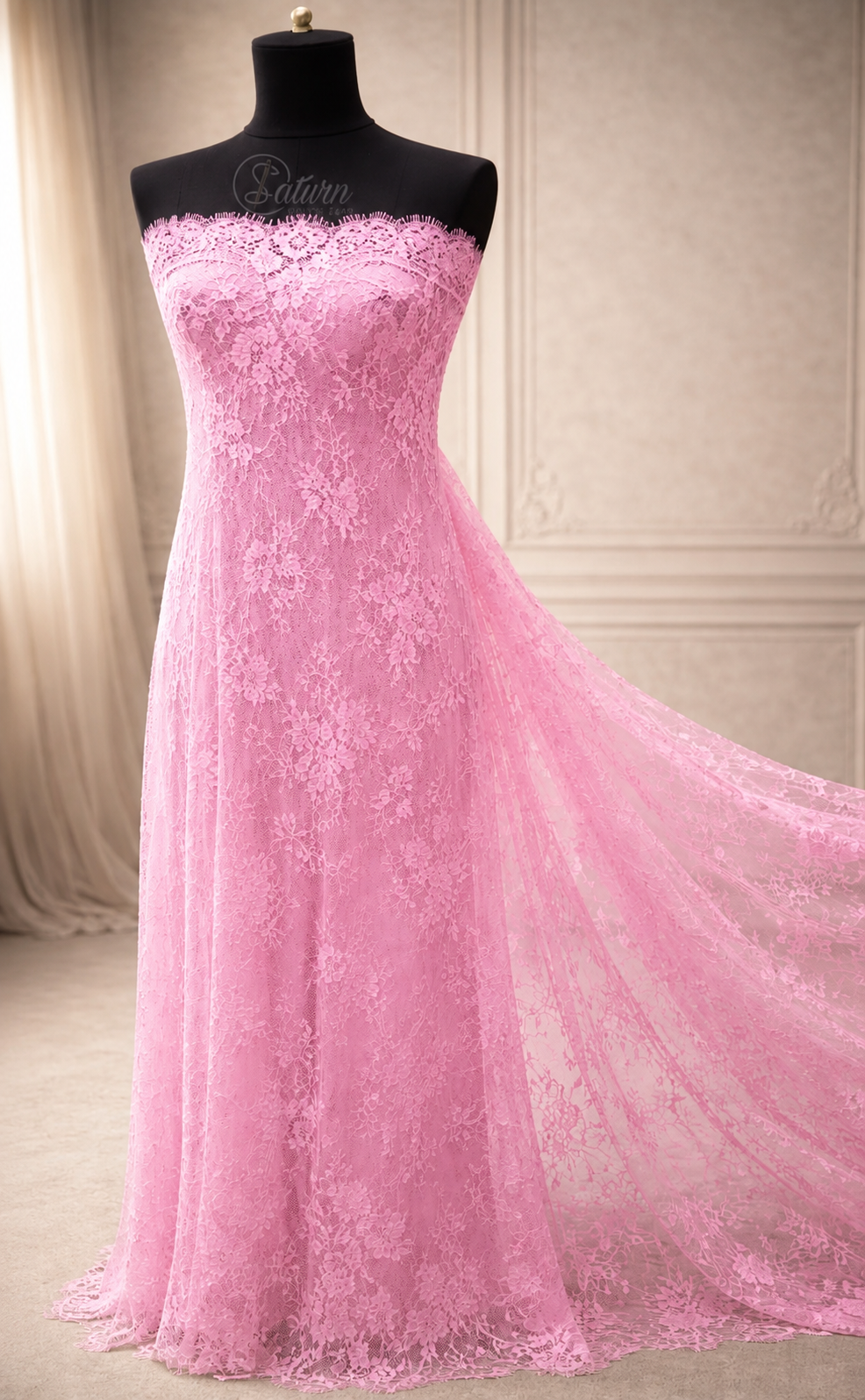 Dantela Chantilly -Model (#0329)Latime 150 cm, 3 m
