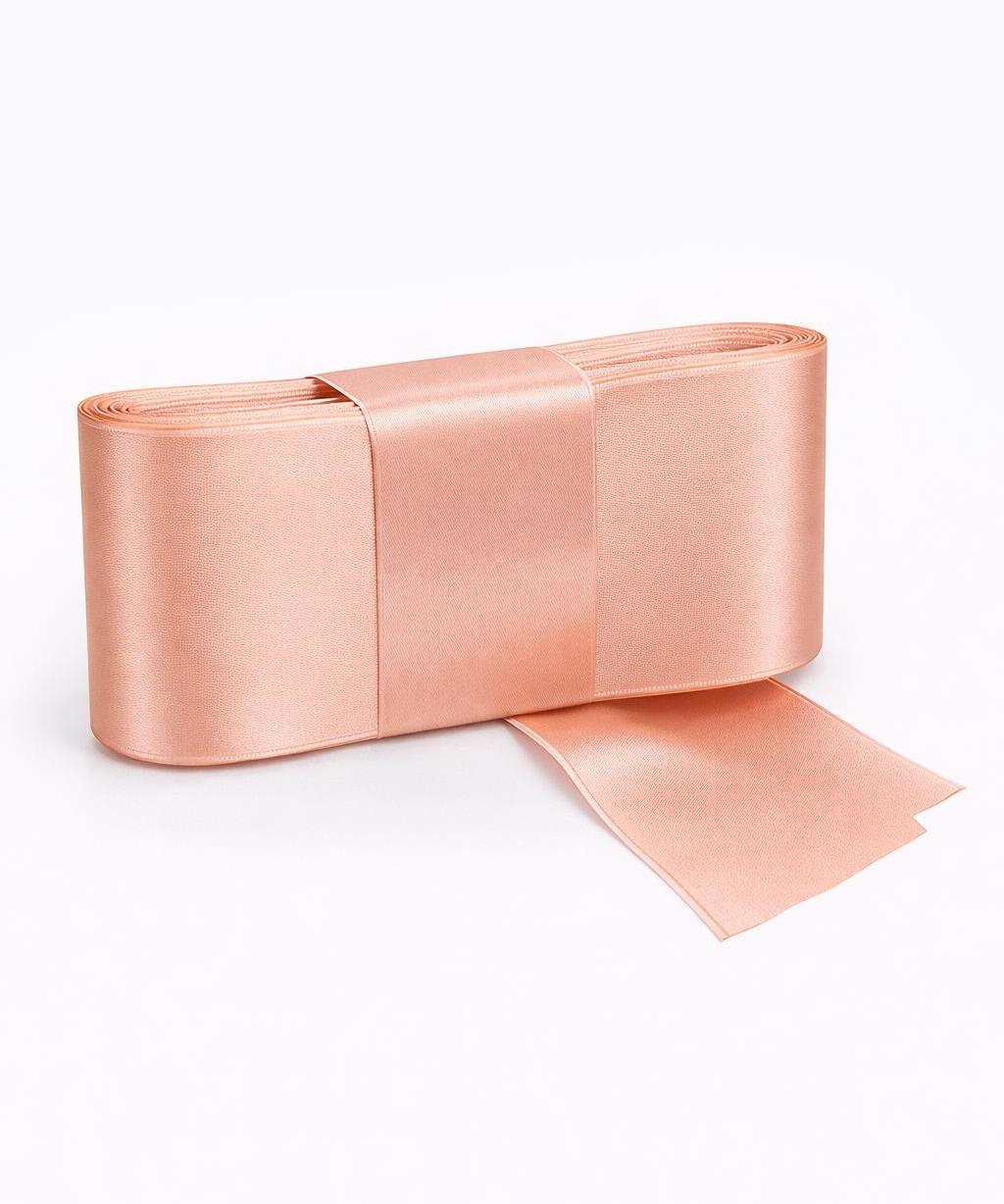 Banda dublu satin 6 cm – panglica satin decorativa, rola 10 metri