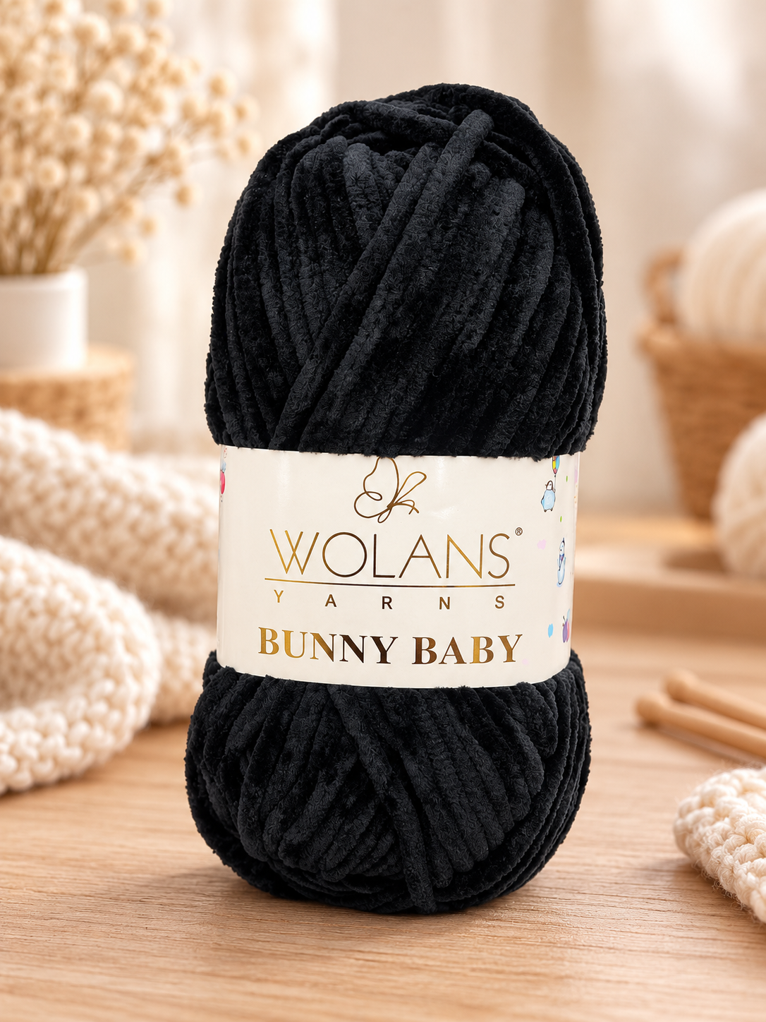 Fir plusat de tricotat Wolans Bunny Baby – (100g/buc)