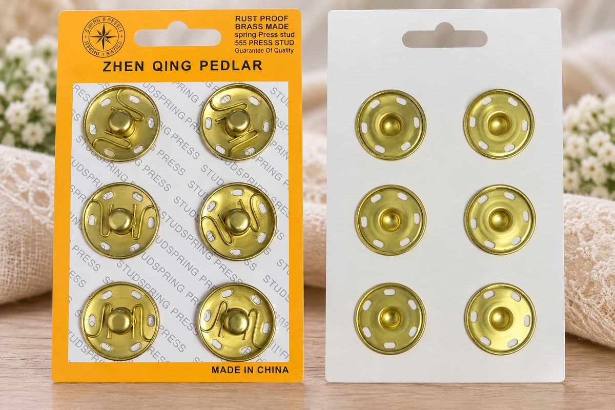 Capse Metalice De Cusut 2.5 Cm (6 Buc\Set)
