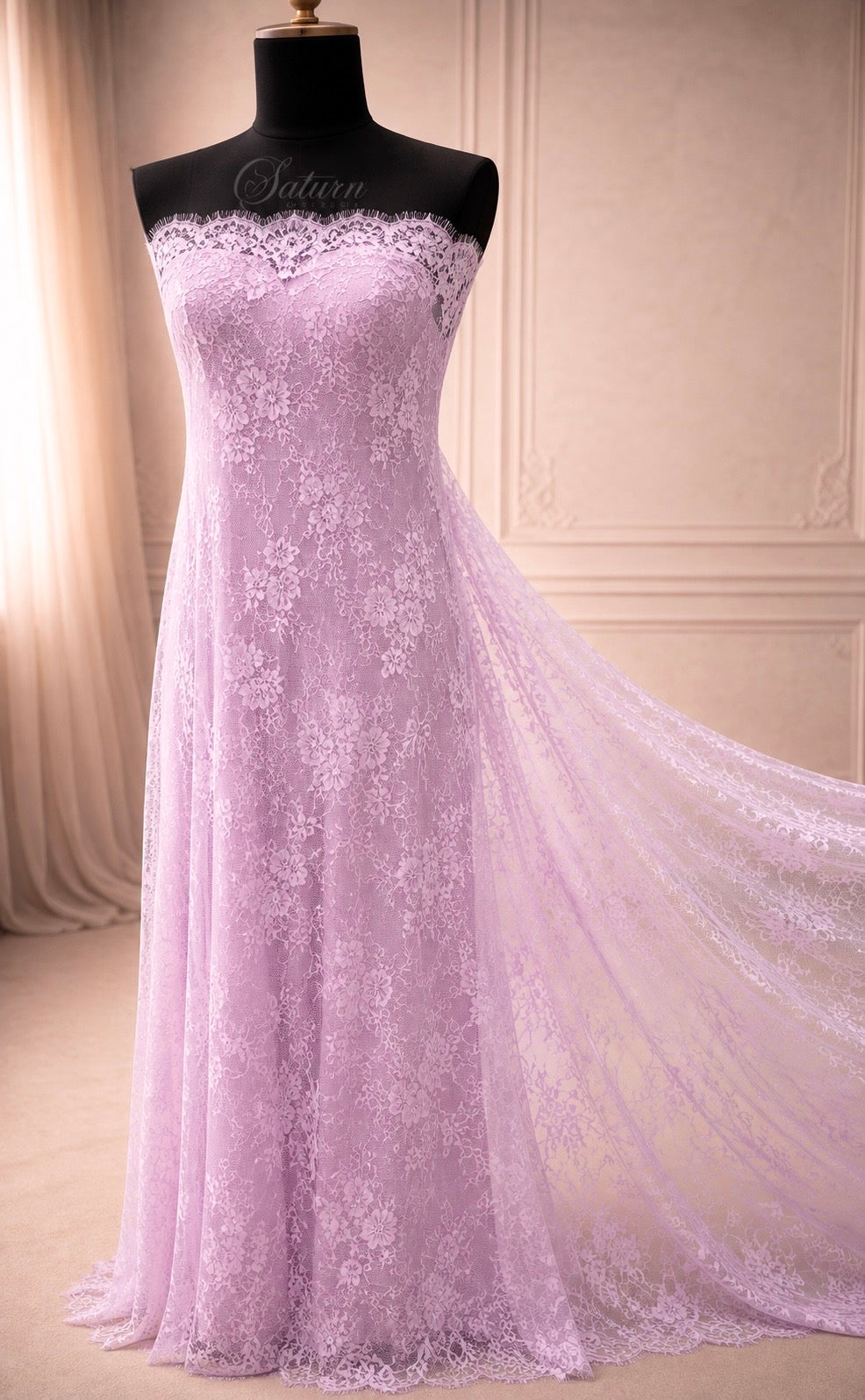 Dantela Chantilly -Model (#0329)Latime 150 cm, 3 m