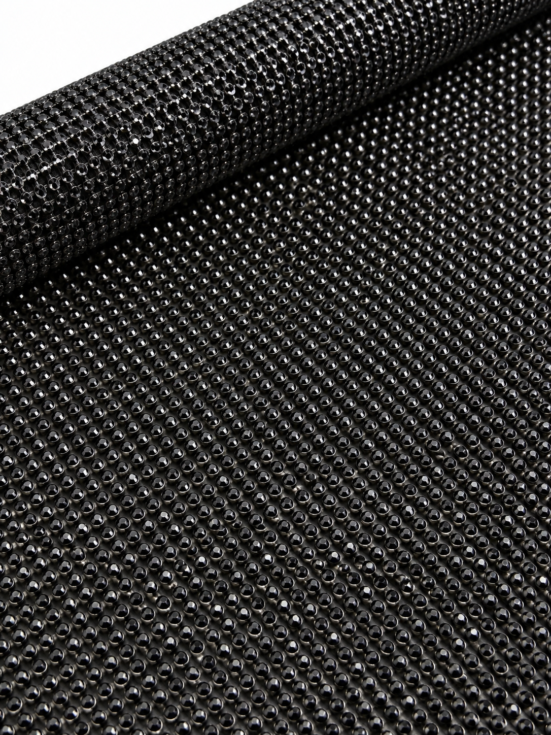 Folie Strasuri Termoadezive Sticla 45 x 120 cm –  Argintiu