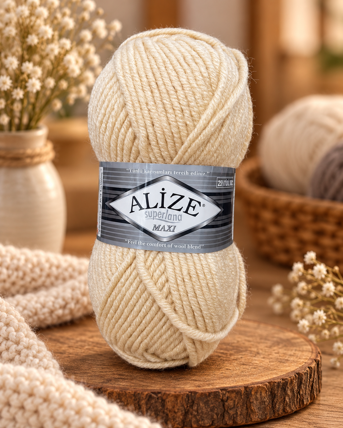 Fir de tricotat Alize Superlana Maxi – (100g/buc)