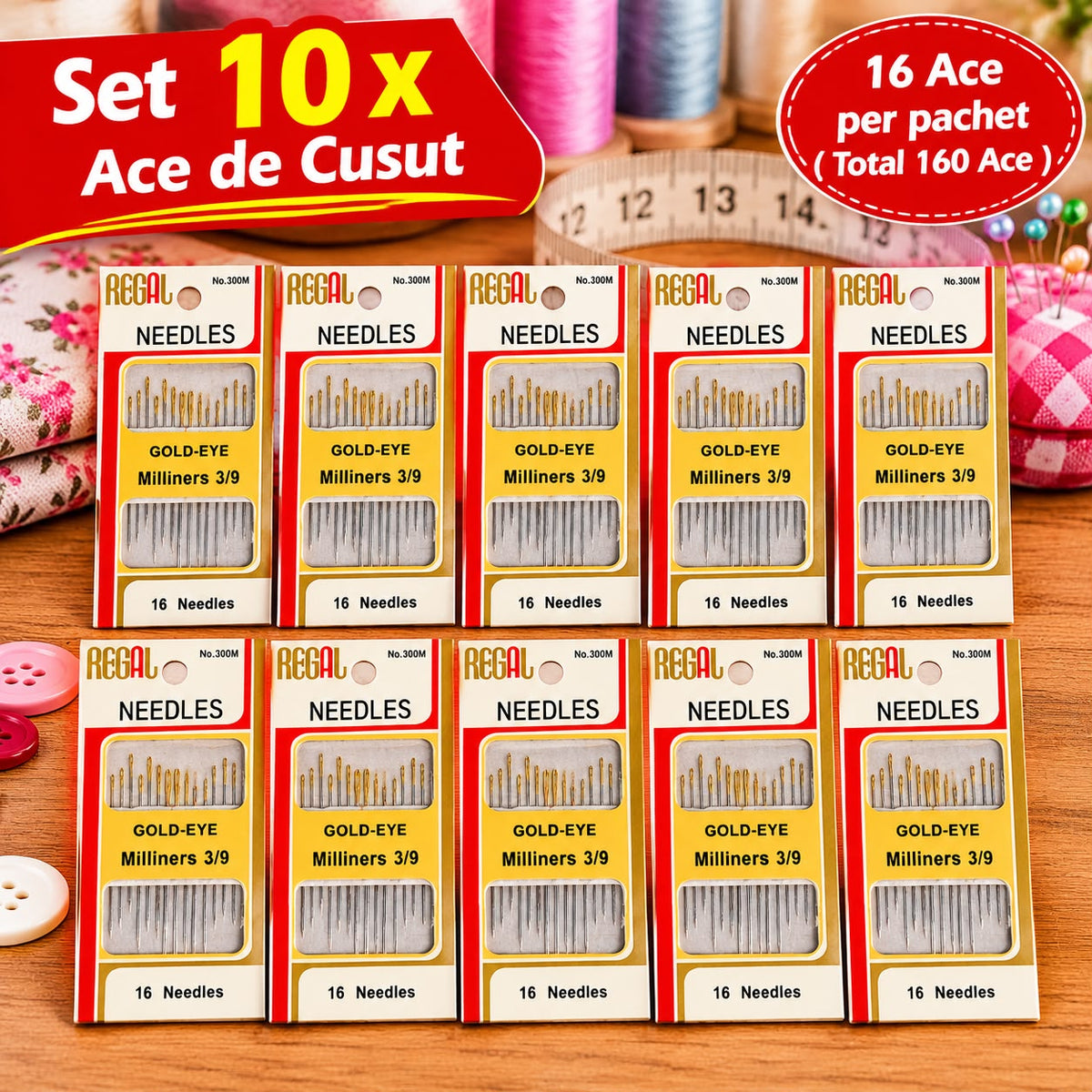 Ace De Cusut Manual Regal Gold Eye Set 10 Foli