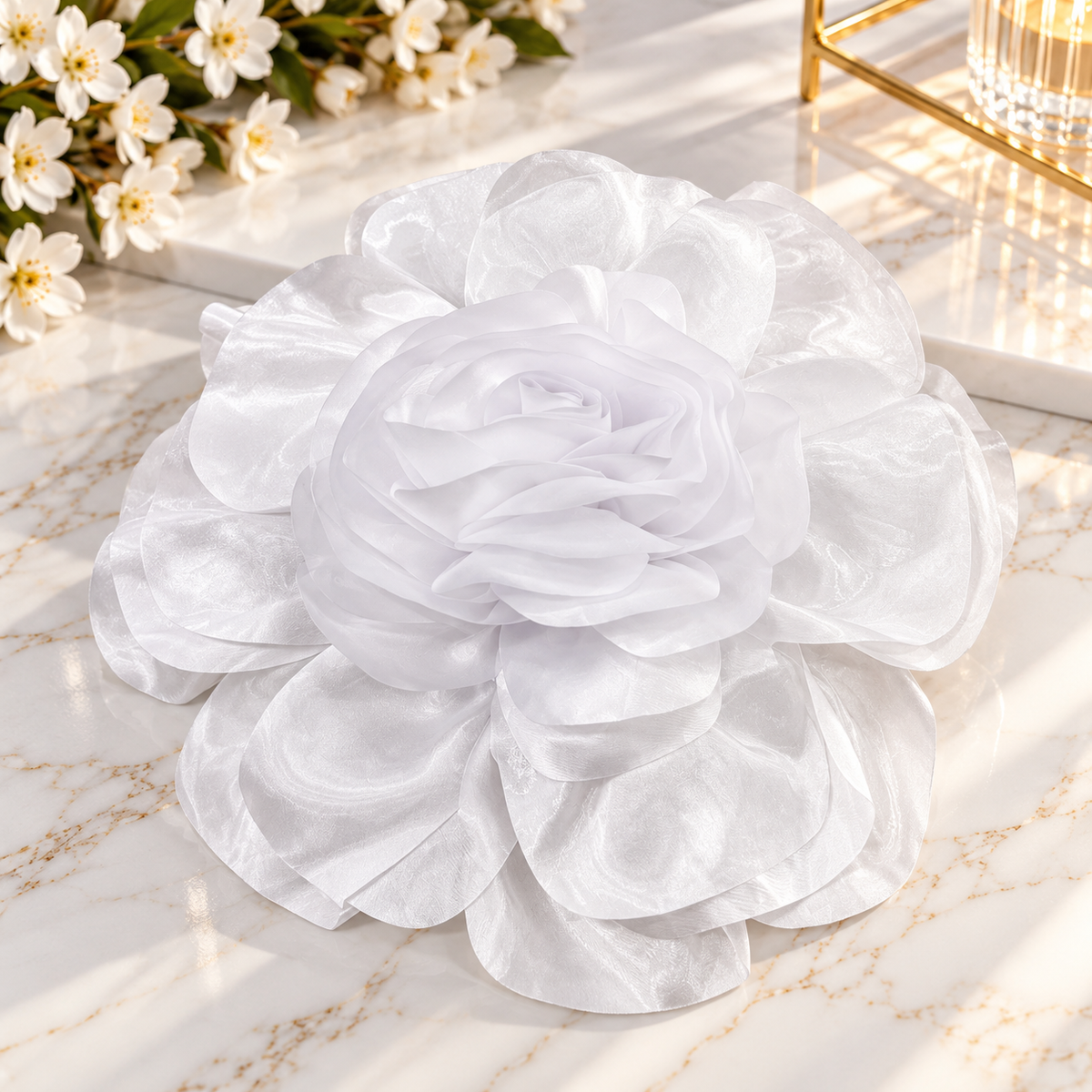 Floare Decorativa Din Satin