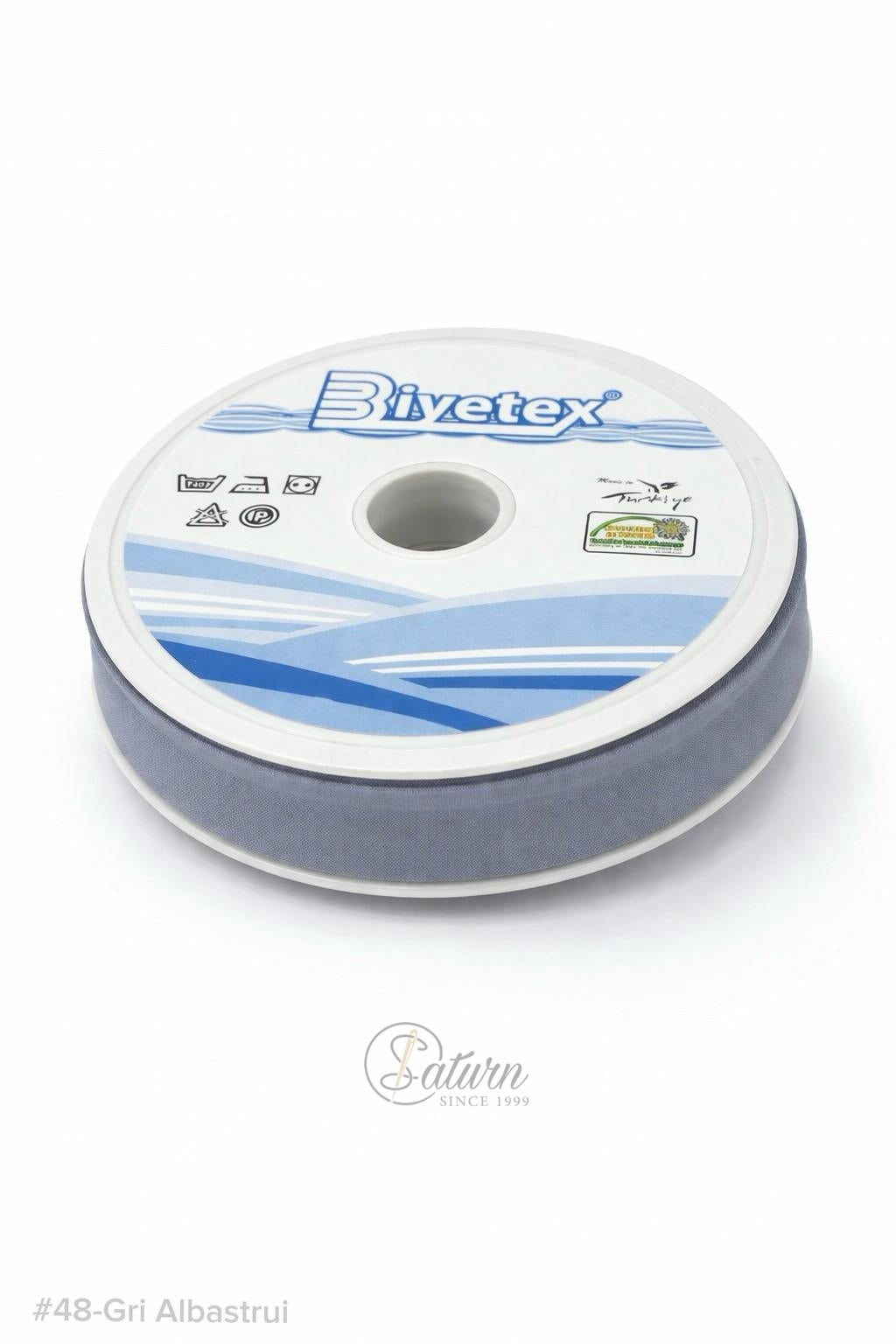 Banda bie din bumbac 20 mm – banda pentru finisare haine, rola 25 metri