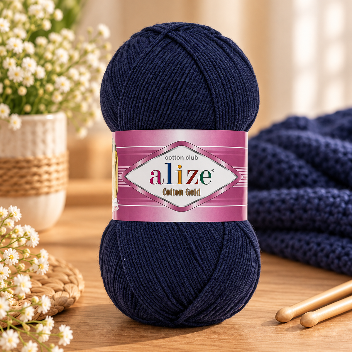 Fir de Tricotat Si Crosetat Cotton Gold (100 g/buc)
