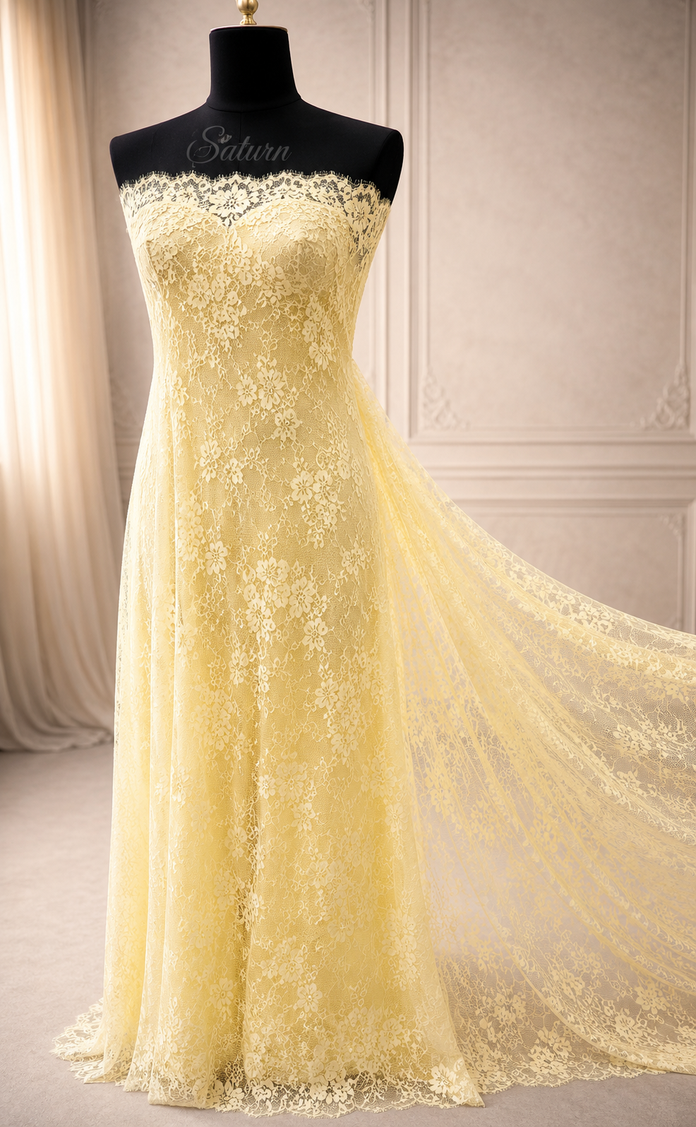 Dantela Chantilly -Model (#0329)Latime 150 cm, 3 m
