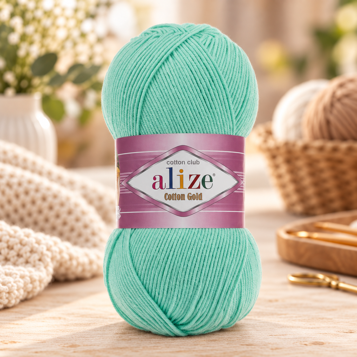 Fir de Tricotat Si Crosetat Cotton Gold (100 g/buc)