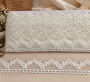 Dantela Florala Decorativa Alba  – 2.5 cm, 10 Yards/Rola (9,14M \Rola) Model #0040