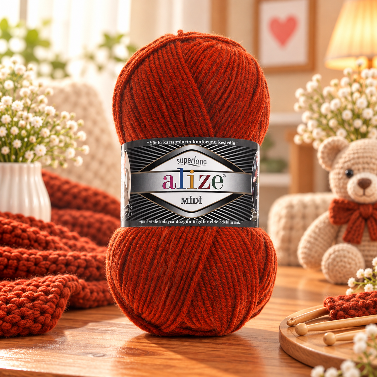 Fir de tricotat Alize Superlana Midi (100g/buc)