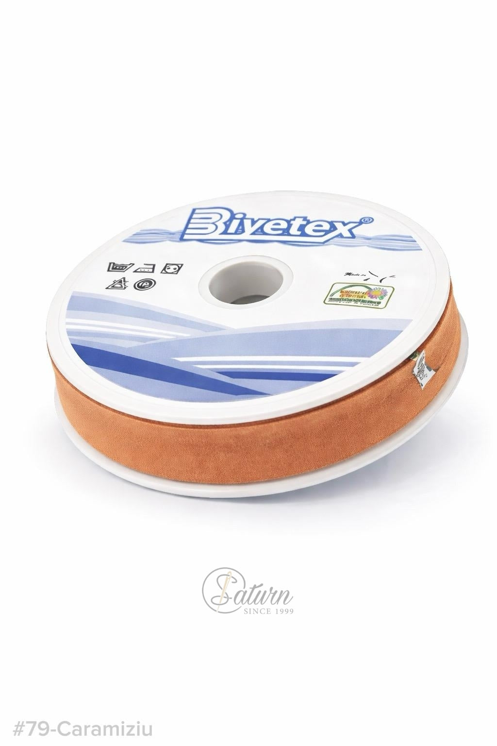Banda bie din bumbac 20 mm – banda pentru finisare haine, rola 25 metri