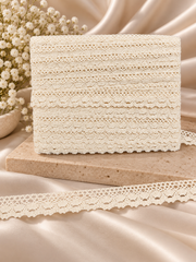 Dantela Din Bumbac 2.4 Cm 15 Yards/Rola (13.72 Metri/Rola) Model 1484