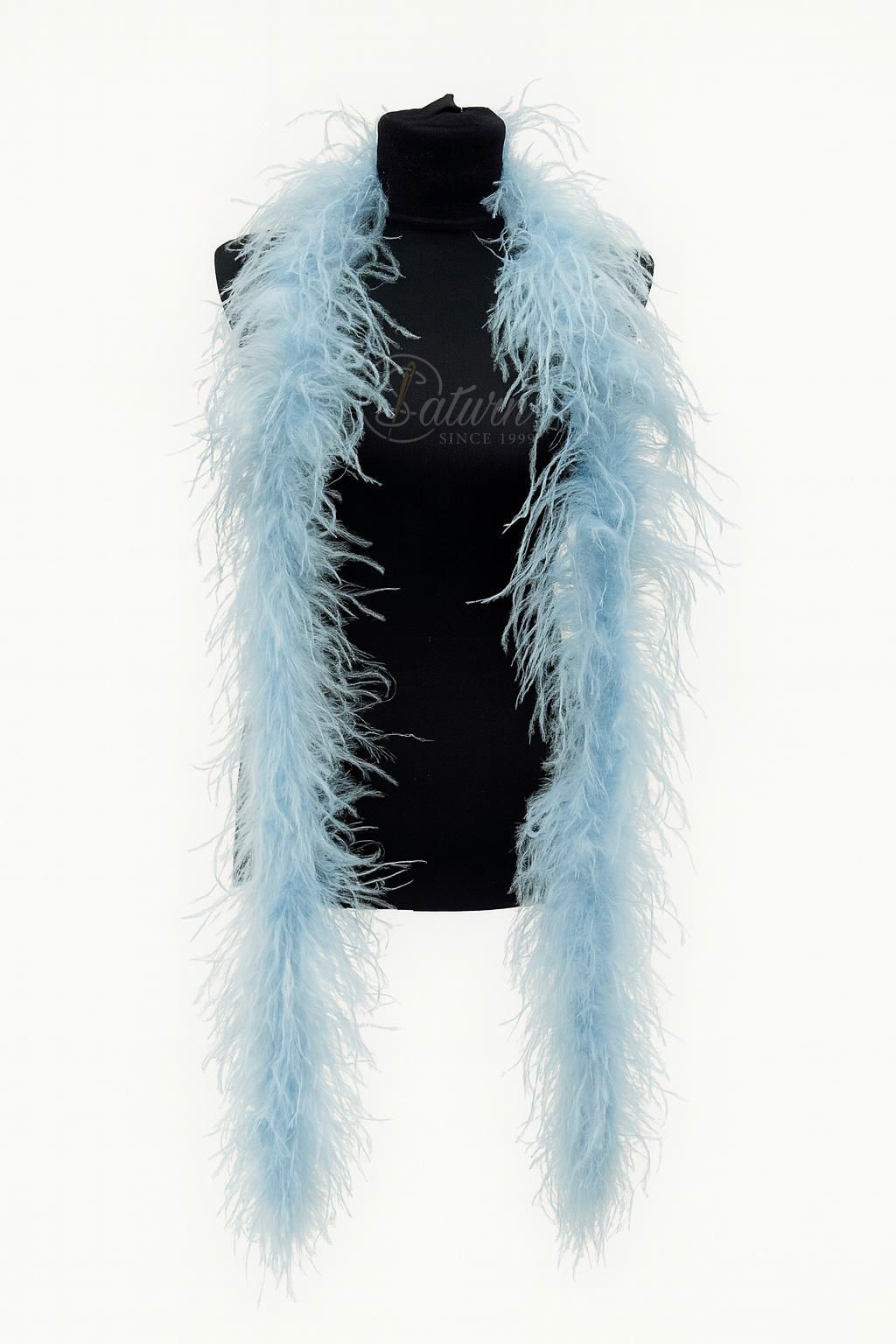 Sal din pene de strut natural – 2 straturi, extra pufos, lungime 2m | Accesoriu Glam de Lux