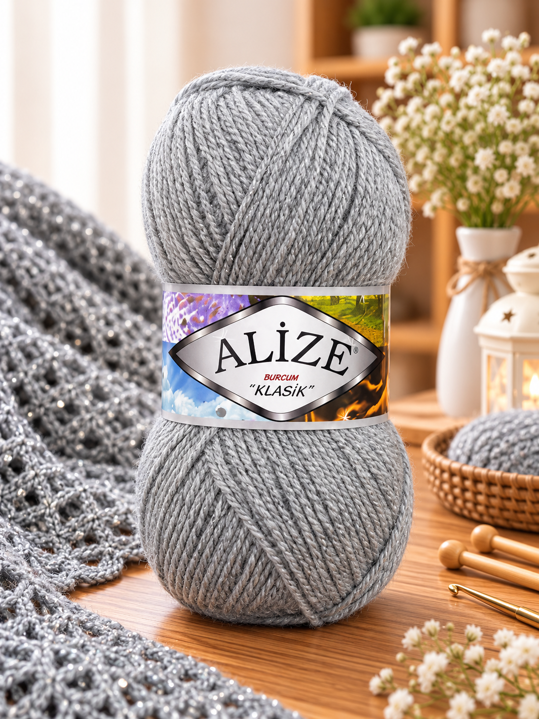 Fir de tricotat Alize Burcum Klasik  (100g/buc)