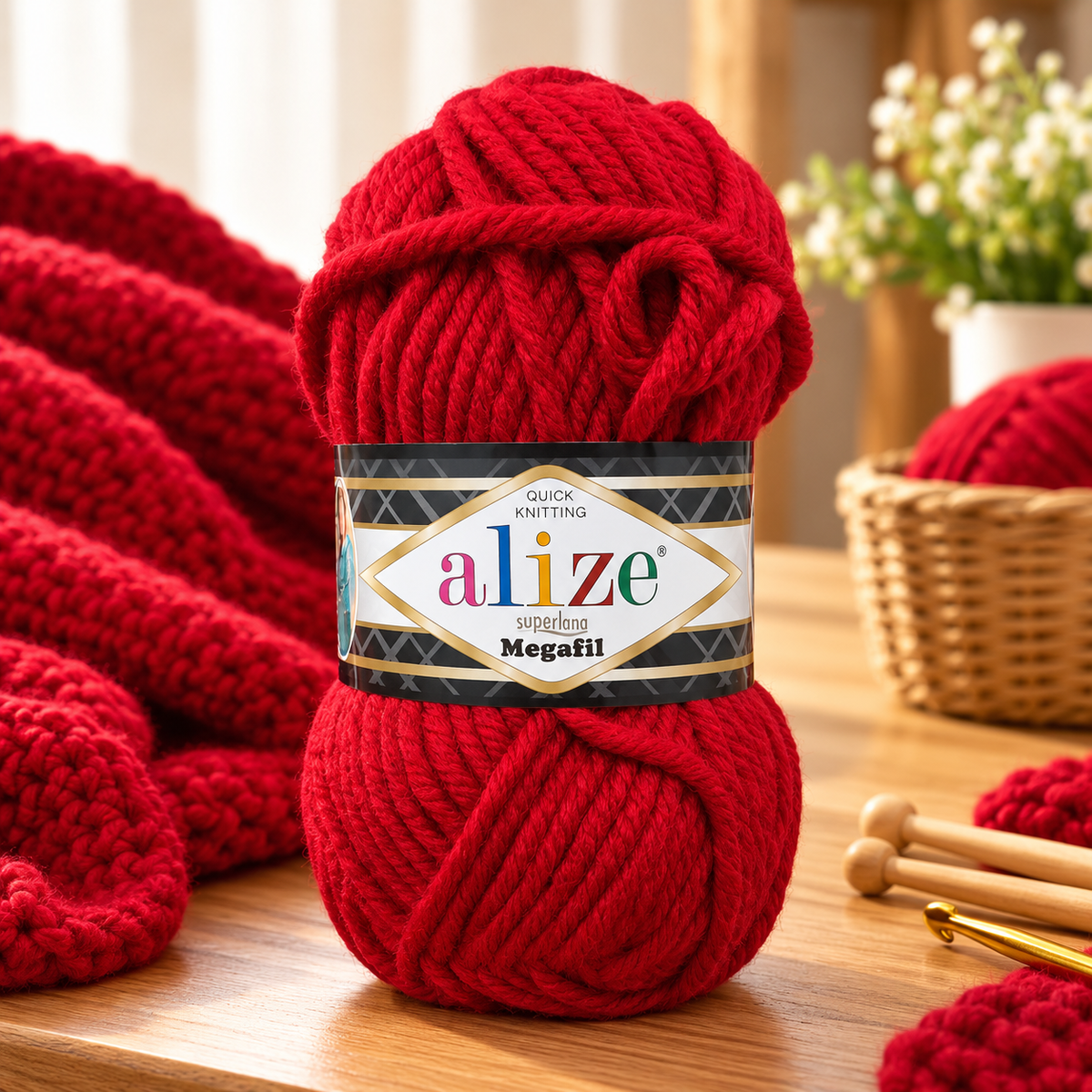 Fir de tricotat Alize Superlana Megafil(100g/buc)