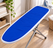 Husa Speciala Pentru Masa de Calcat Industriala -118 x 41 cm, Albastra, cu Margini Albe si Sistem de Fixare