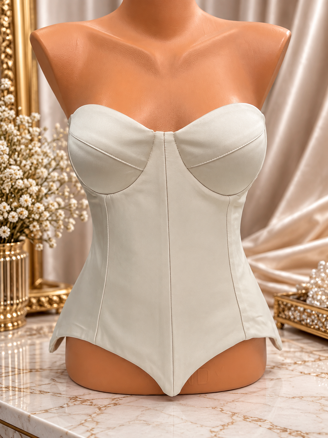 Corset Din Tafta Cu Cupe M55