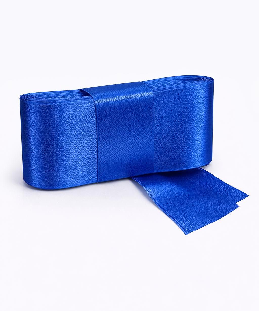 Banda dublu satin 6 cm – panglica satin decorativa, rola 10 metri