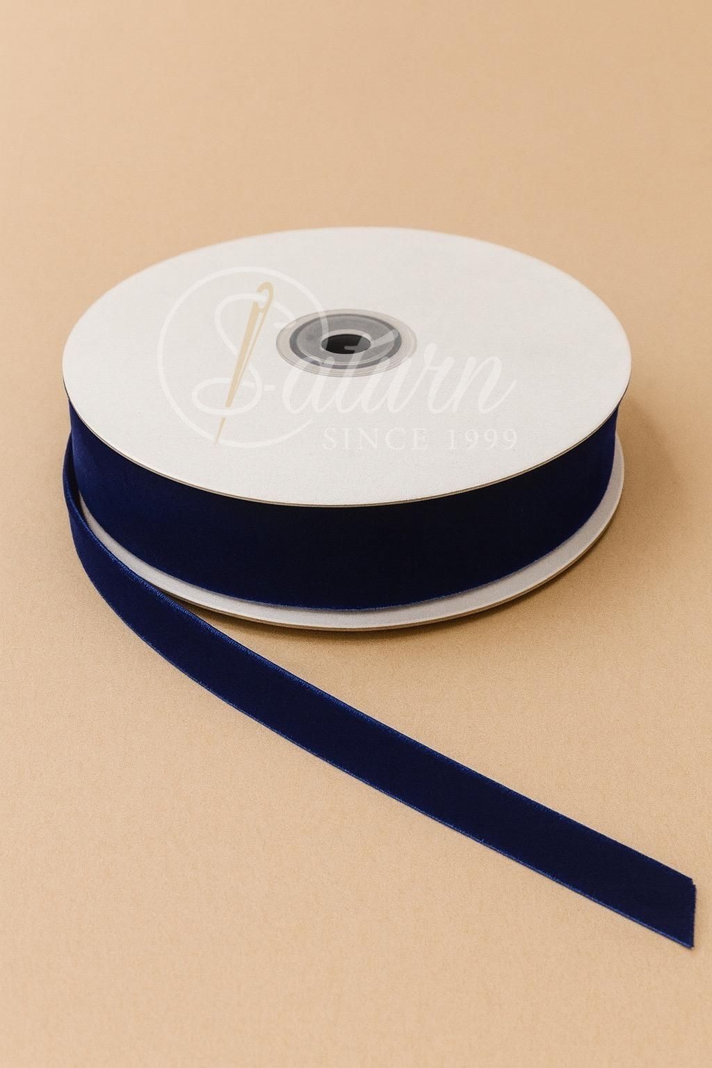 Banda De Catifea Premium –1,5cm, 20 Yards/Rola (18.3Metri) – Diverse Culori