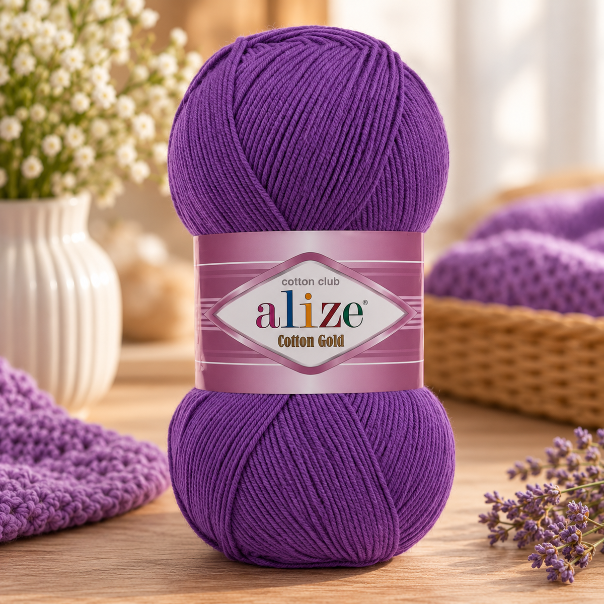 Fir de Tricotat Si Crosetat Cotton Gold (100 g/buc)