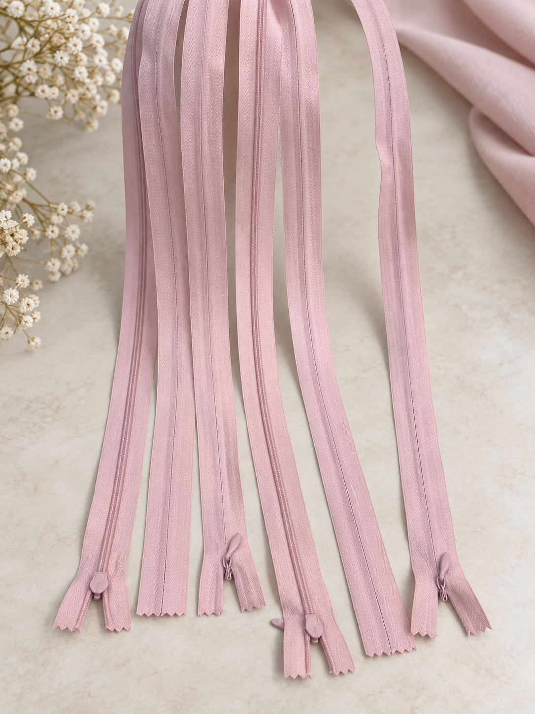 Set 50 fermoare ascunse 60cm,plastic rezistent,tip 3