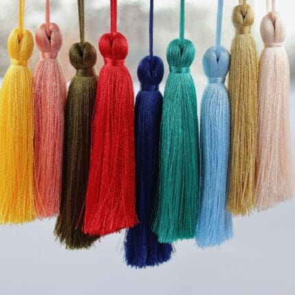 Ciucuri Decorativi Colorati 11 Cm/10buc pachetul – Ciucuri Textile pentru Decor si Handmade