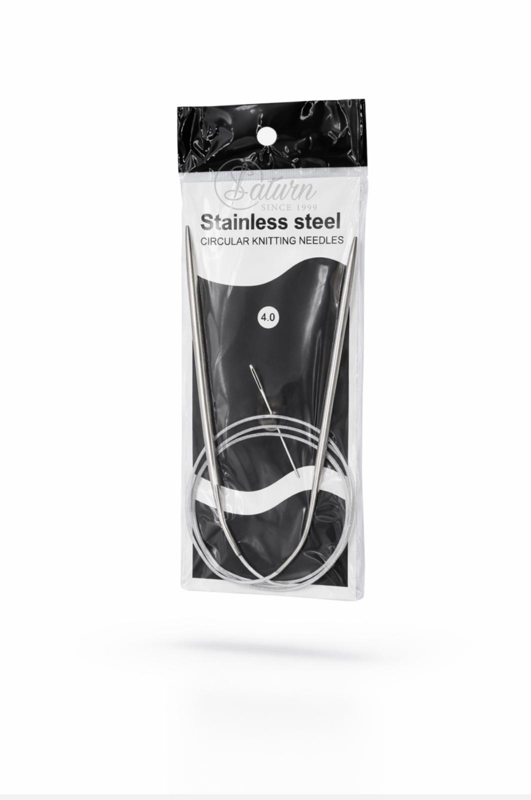 Andrele circulare din otel inoxidabil pentru tricotat manual – 100 cm, diverse dimensiuni mercerie saturn 