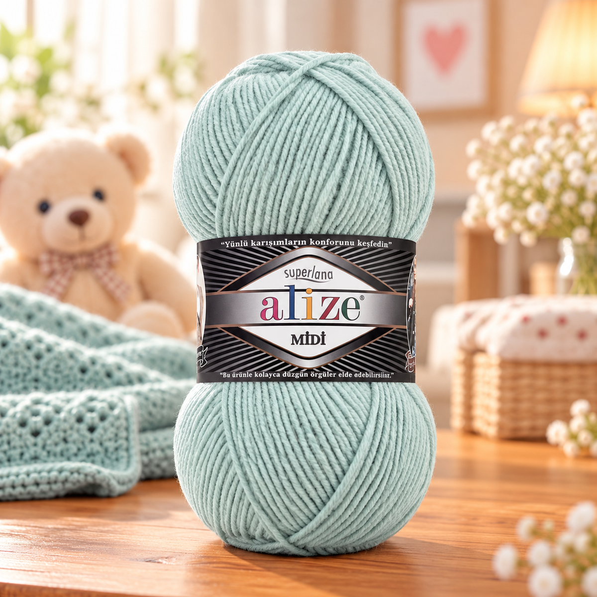 Fir de tricotat Alize Superlana Midi (100g/buc)