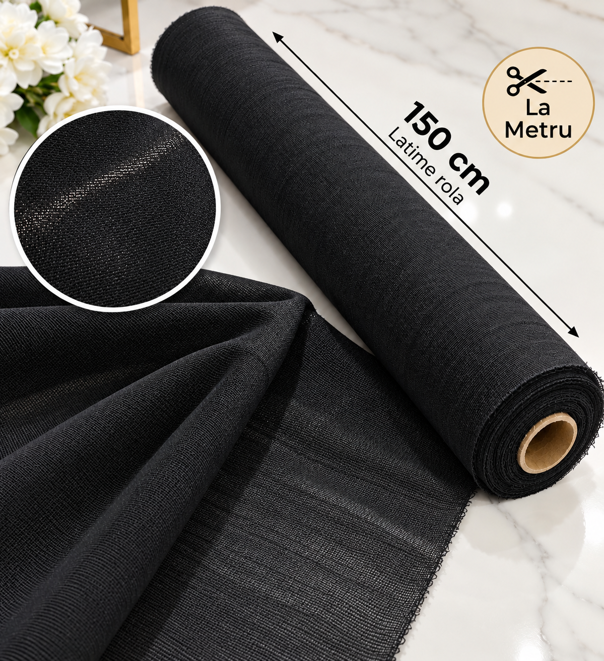 Termocolant Pe Panza Poliester Subtire 60g La Metru
