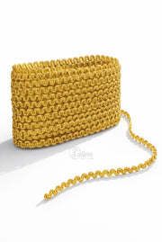 Banda decorativa cu fir metalizat,M(#0004D) latime 1 cm,15 yards (13,7 metri)/rola