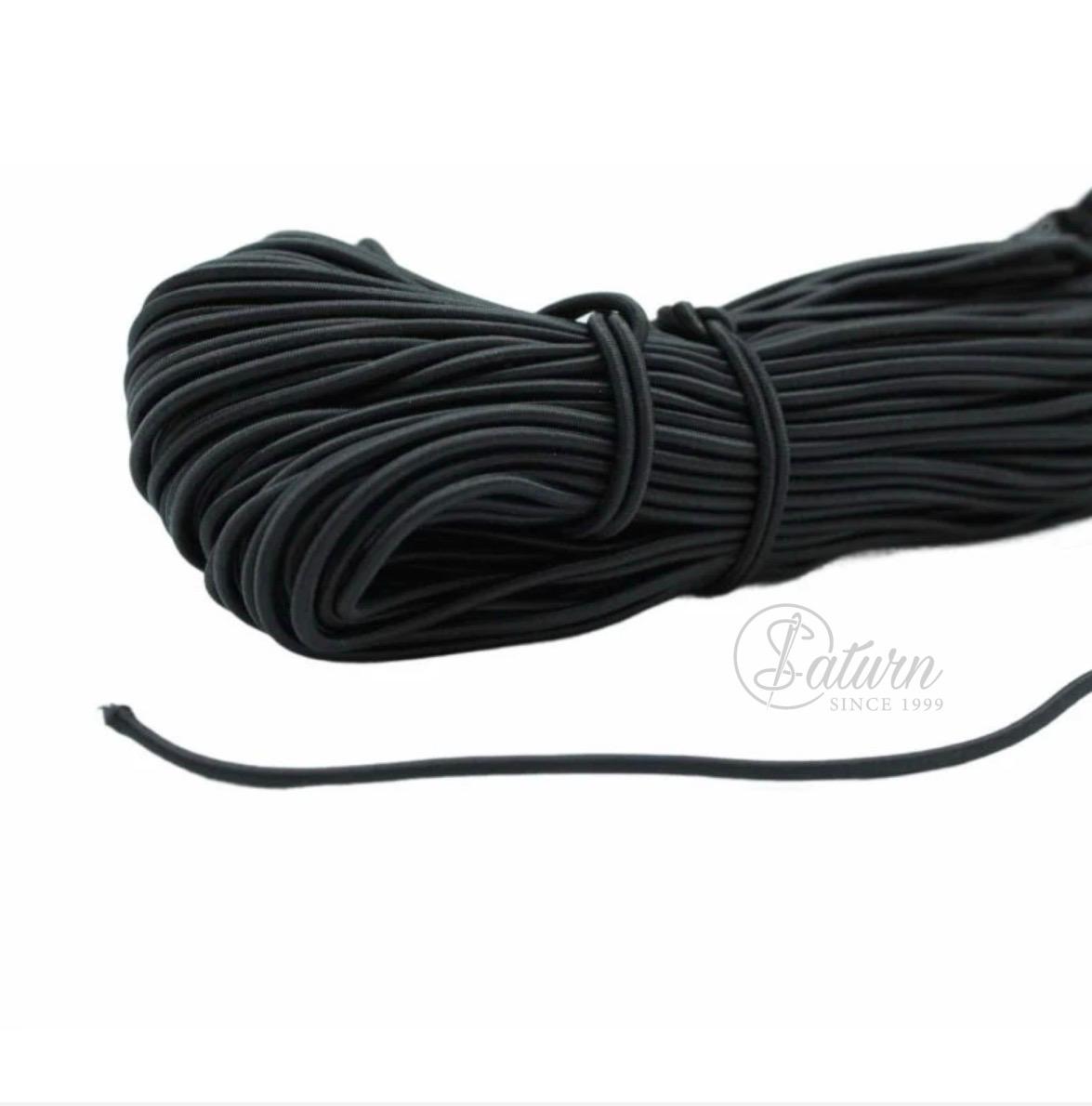 Banda elastica tubulara 3 mm – 100 m/rola | Elastic cusut, mercerie saturn elastic rotund