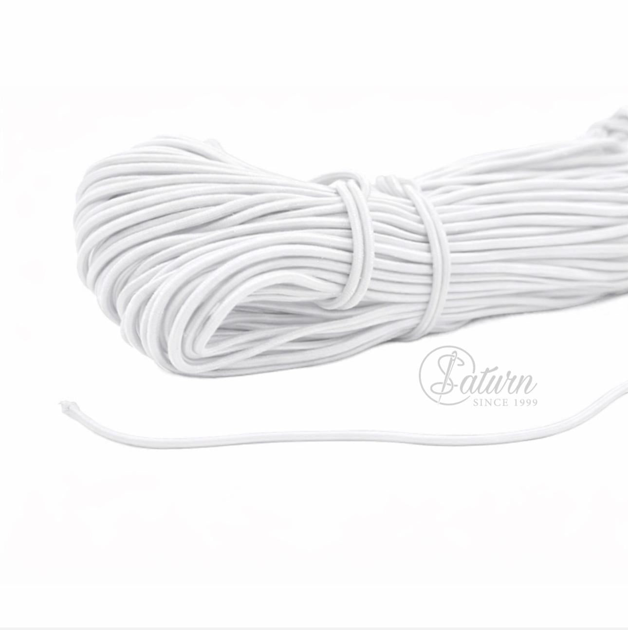 Banda elastica tubulara 3 mm – 100 m/rola | Elastic cusut, mercerie saturn elastic rotund