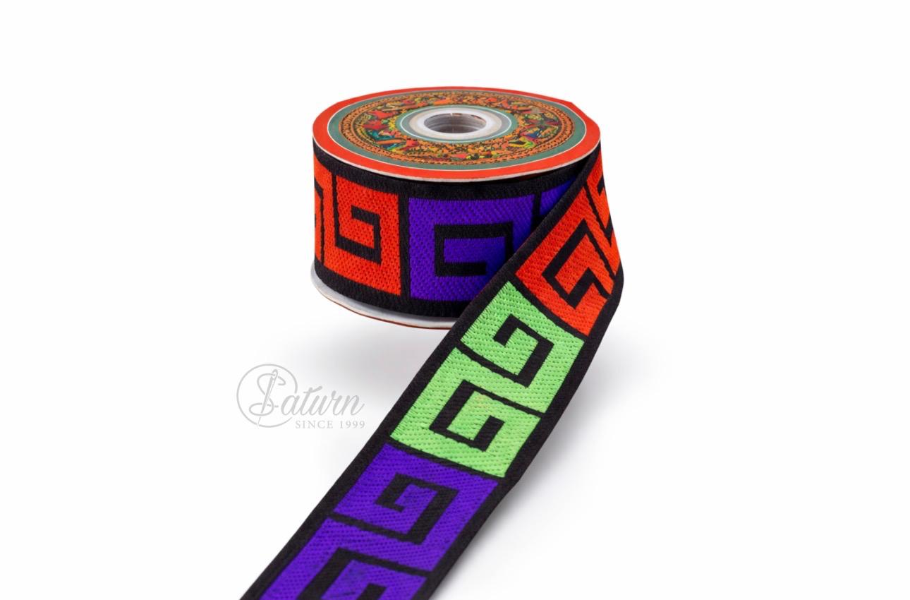 Banda tip Versace decorativa 4 cm – rola 10 yards (9.14 m) mercerie saturn banda decorativa