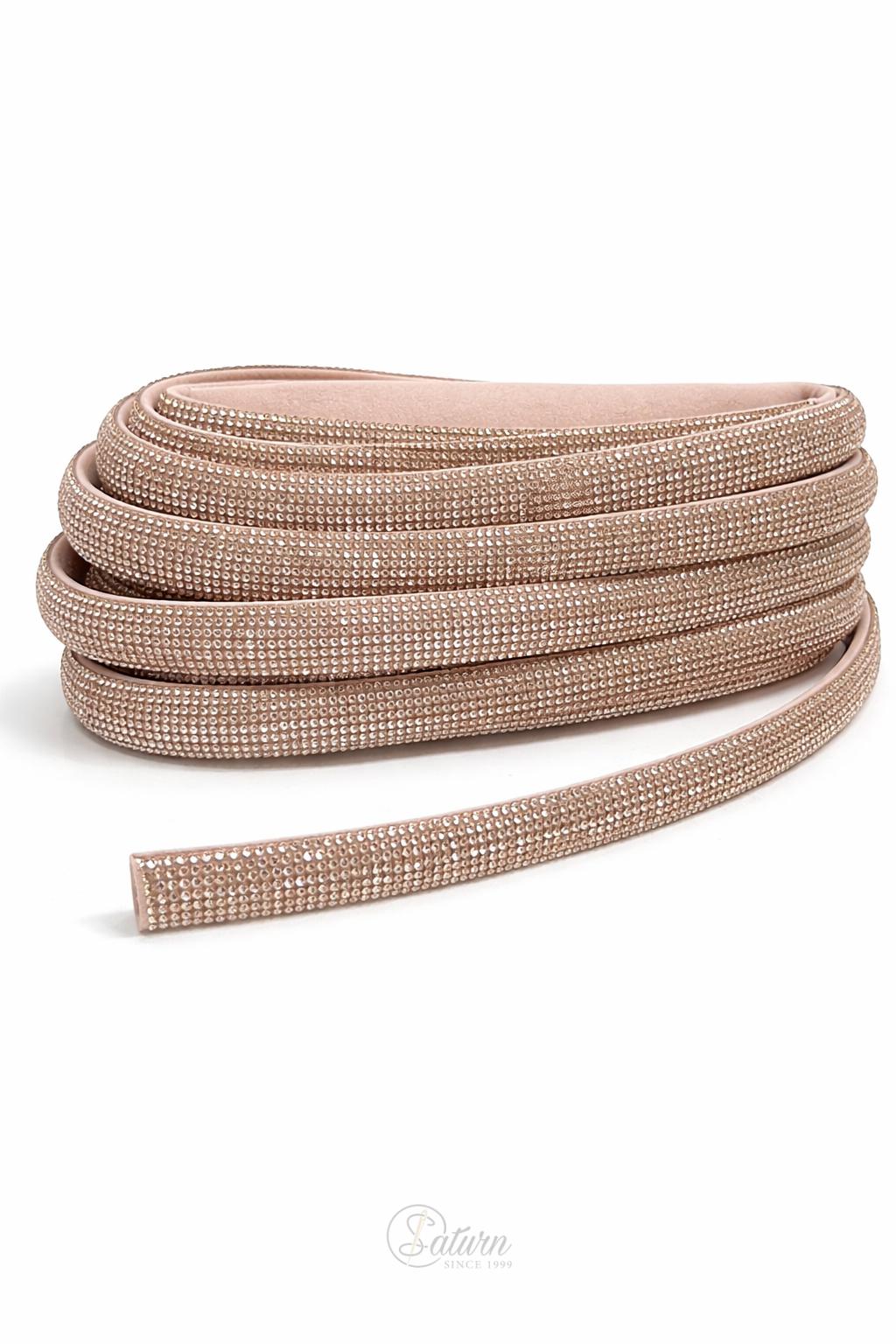 Banda tip cordon cu strasuri pentru haine si accesorii – snur decorativ cu cristale/la metru /1.5cm  argintiu multicolor mercerie saturn  