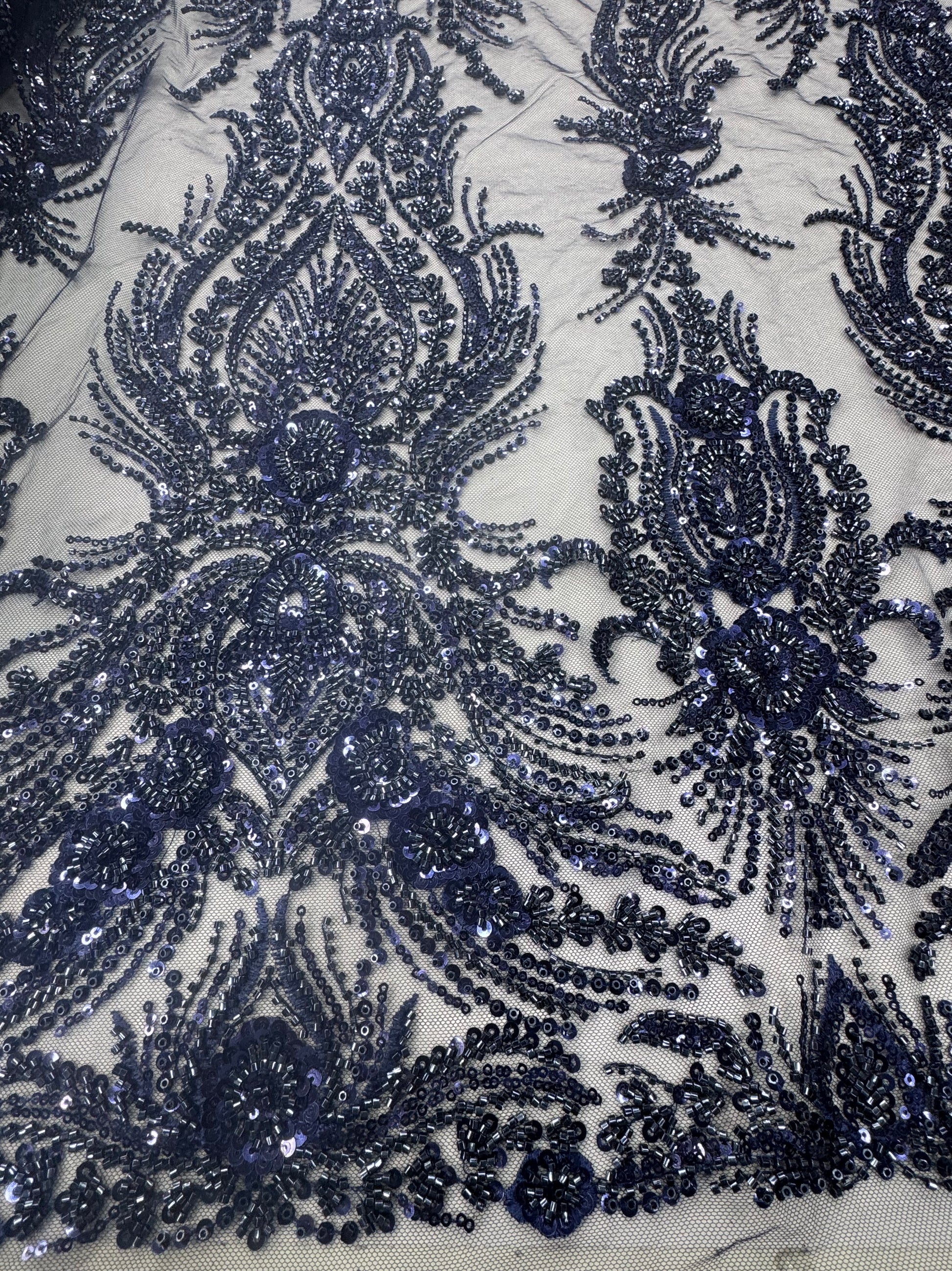 Broderie premium bordo cu paiete si margele – material lux pentru rochii de seara si gala